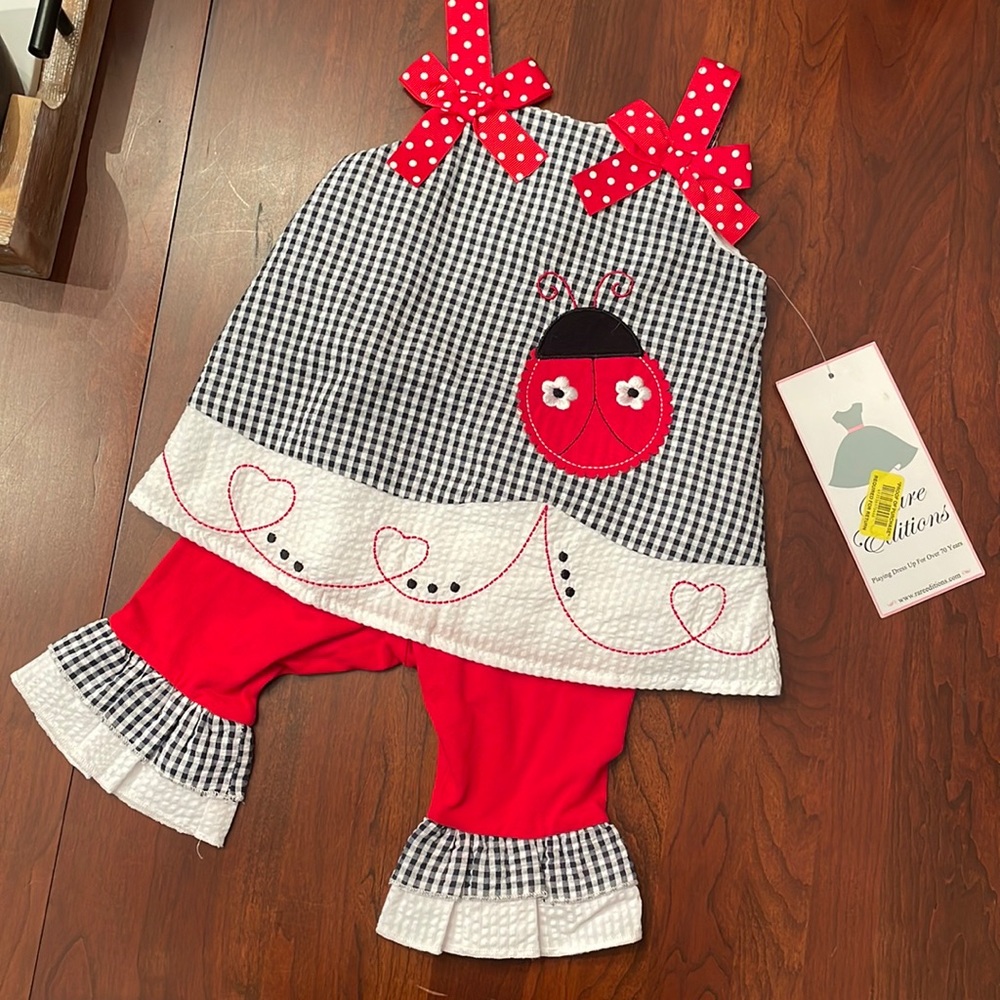 Rare Editions Ladybug Outfit for Baby